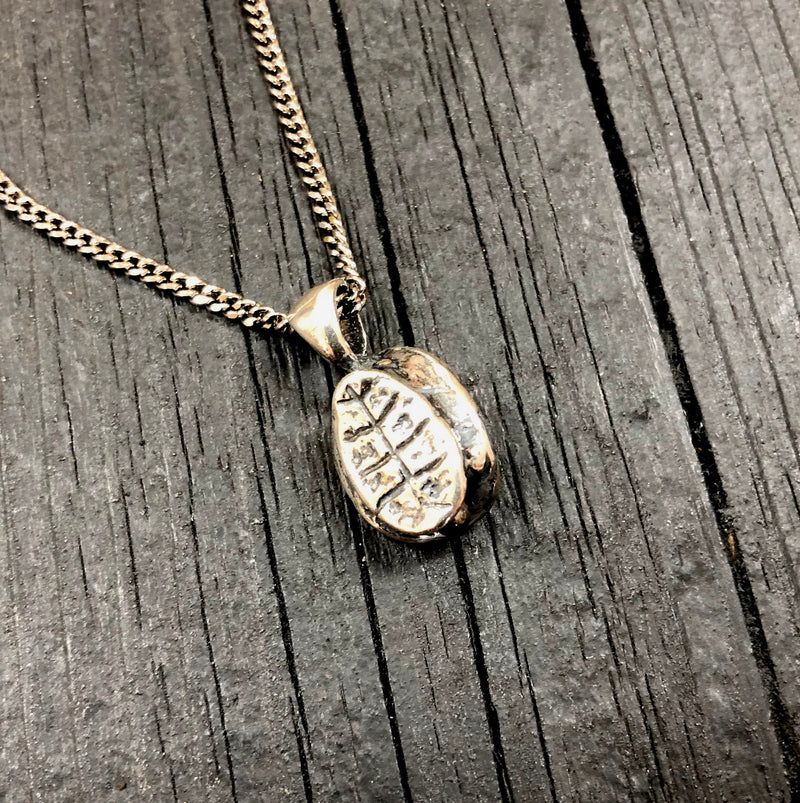 Turtle Shell Cremation Urn Necklace  in Solid Sterling SilverTerrapin Bereavement Memorial Gift