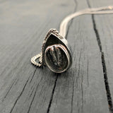 Barefoot Horse Hoof Cremation Ash Urn Pendant Necklace - Bronze and Stainless Steel - Custom Engraved Personalised Equine Bereavement Gift