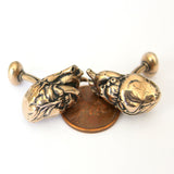 Anatomical Human Heart Cuff Links - Moon Raven Designs
