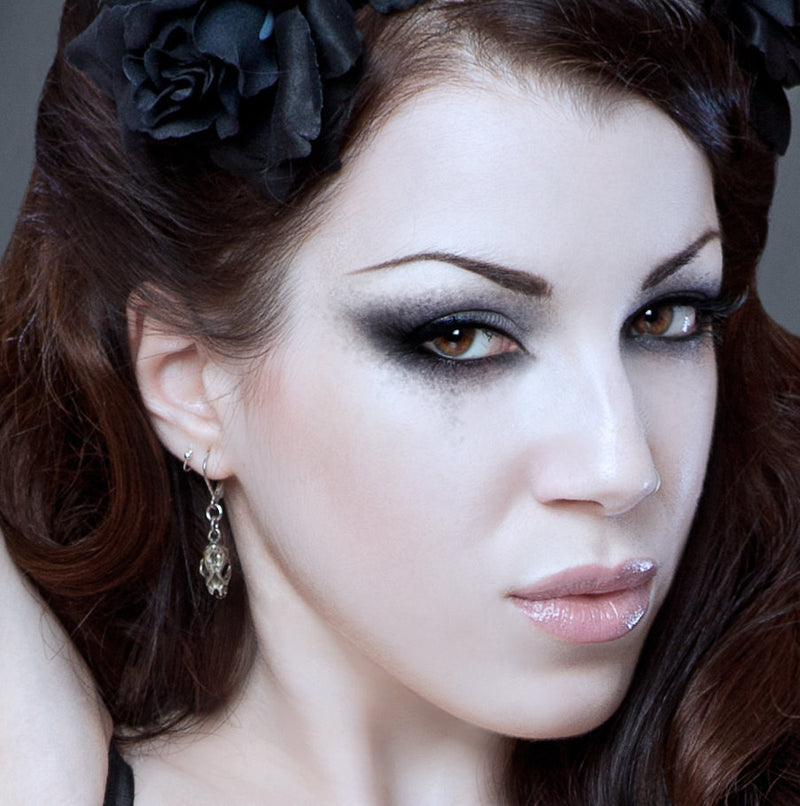 Bat Skull Earrings - Moon Raven Designs