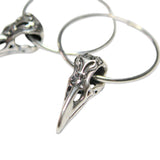 Ornate Victorian Bird Skull Earrings - Moon Raven Designs