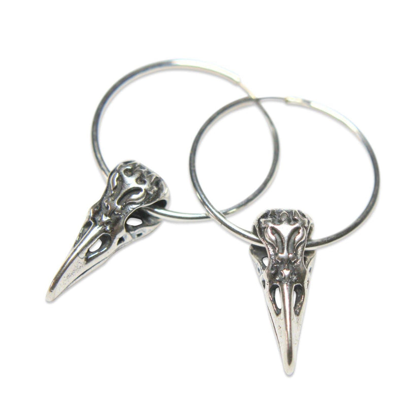 Ornate Victorian Bird Skull Earrings - Moon Raven Designs