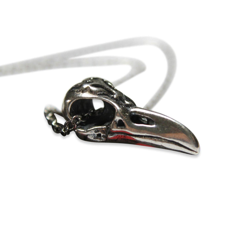 Ornate Victorian Raven Skull Necklace - Moon Raven Designs