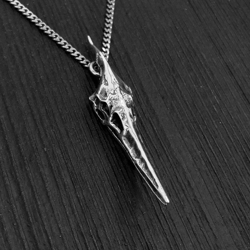Pterodactyl Skull in Solid Sterling Silver Pterosaur - Rare and Unique Dinosaur Jewelry Pternodon