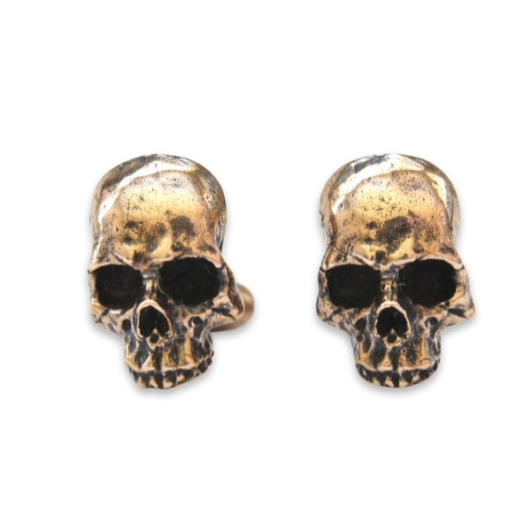 Human Skull Cuff Links - Moon Raven Designs