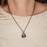 Mystic Oracle Ouija Planchette Pendant Solid Hand Cast Jewelers Bronze Polished Oxidized Finish - Moon Raven Designs