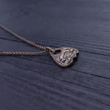 Mystic Oracle Ouija Planchette Pendant Solid Hand Cast Jewelers Bronze Polished Oxidized Finish - Moon Raven Designs