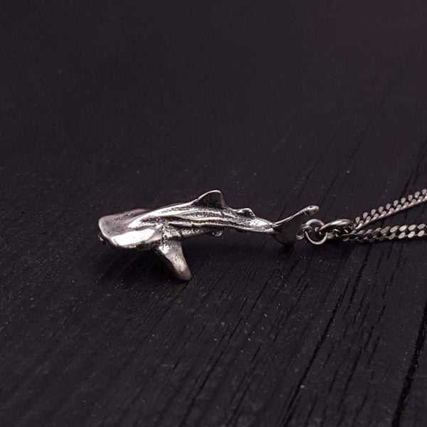 Whale Shark Necklace Solid Sterling Silver - Moon Raven Designs